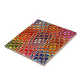 特別なクリスマスカラーズスノーサンタホホーポップ・アートのアル タイル (側面)