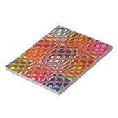 特別なクリスマスカラーズスノーサンタホホーポップ・アートのアル ノートパッド (回転)