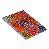 特別なクリスマスカラーズスノーサンタホホーポップ・アートのアル ノートブック (右側)