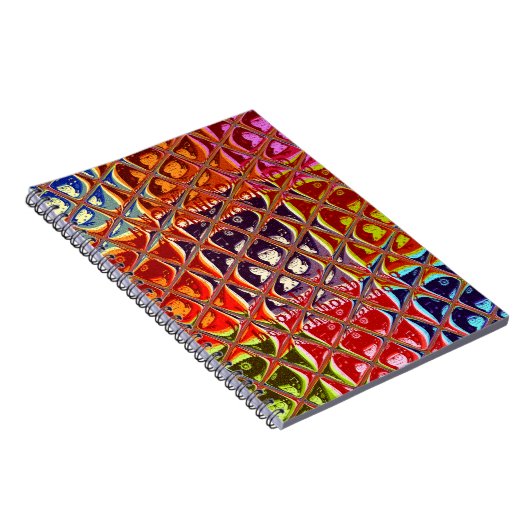 特別なクリスマスカラーズスノーサンタホホーポップ・アートのアル ノートブック (右側)