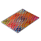 特別なクリスマスカラーズスノーサンタホホーポップ・アートのアル ノートブック (左側)