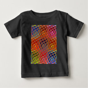 特別なクリスマスカラーズスノーサンタホホーポップ・アートのアル ベビーTシャツ
