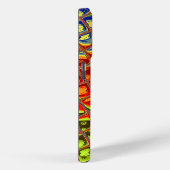 特別なクリスマスカラーズスノーサンタホホーポップ・アートのアル Case-Mate iPhoneケース (裏面 / 右)