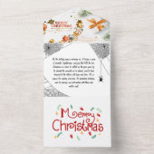 特別なクリスマスカード - あなただけのメッセージを添えて オールインワン招待状 (内側)