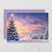 特別なクリスマスカード ホワイト X’mas (正面/裏面)