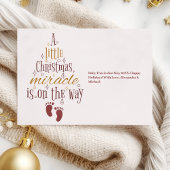 特別なクリスマス妊娠発表 シーズンカード