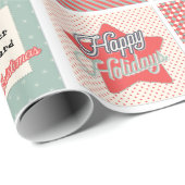 特別なクリスマス挨拶の追加の名前 ラッピングペーパー (ロールコーナー)