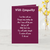 特別なグリーティングカードへの悔やみや弔慰 カード (黄色い花)