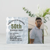 特別なゴルフをテーマにした誕生祝い 招待状 (スタンド正面)