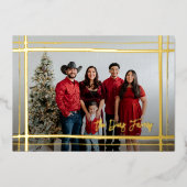 特別なサイン入り　ギフト包装写真フレーム 箔シーズンカード (正面)