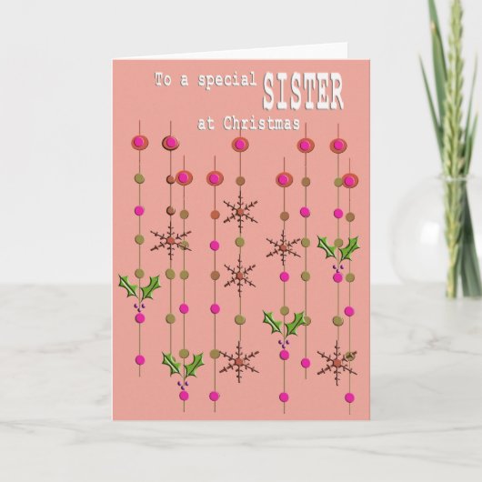 特別なシスタークリスマスカード シーズンカード (正面)