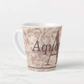 特別なスタイリッシュアクエリアス星印マグカップのギフト カフェラテマグ (左アングル)