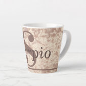 特別なスタイリッシュ蠍座星印マグカップのギフト カフェラテマグ (右アングル)