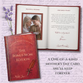 特別なストーリーブック ボーナスママ フォト マザーズデー カード