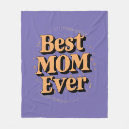 特別なタイポグラフィー ベストマムエバー フリースブランケット