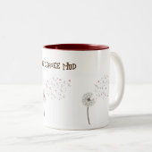 特別なタンポポと小さな幸せ ツートーンマグカップ (正面右)