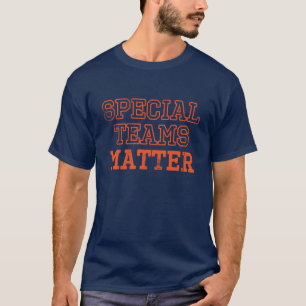 特別なチームフットボールのアメリカのオレンジ動揺して Tシャツ