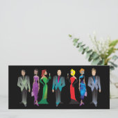 特別なディナーのゲストへのカスタム招待 招待状 (スタンド正面)