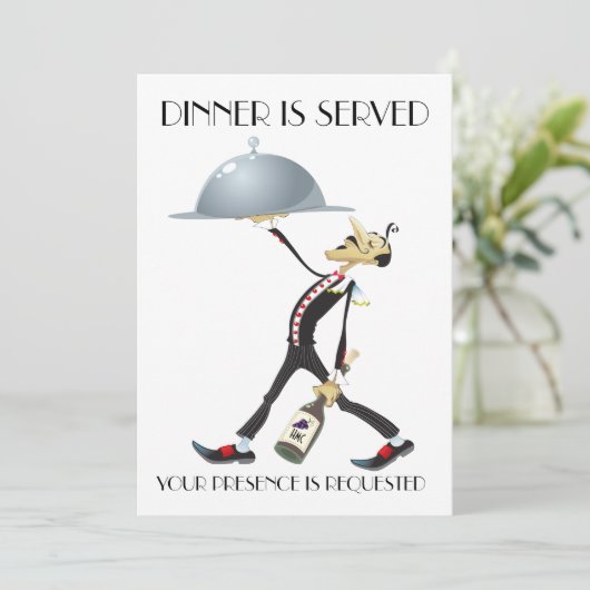 特別なディナー / 交流会へのご招待 招待状 (スタンド正面)