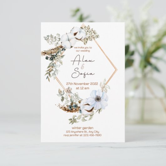 特別なデザイン 招待状 (スタンド正面)