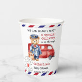 特別なデリバリーの赤ちゃんシャワーを待つことができる 紙コップ (裏面)