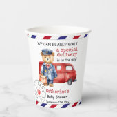 特別なデリバリーの赤ちゃんシャワーを待つことができる 紙コップ (正面)