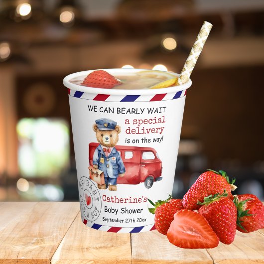 特別なデリバリーの赤ちゃんシャワーを待つことができる 紙コップ