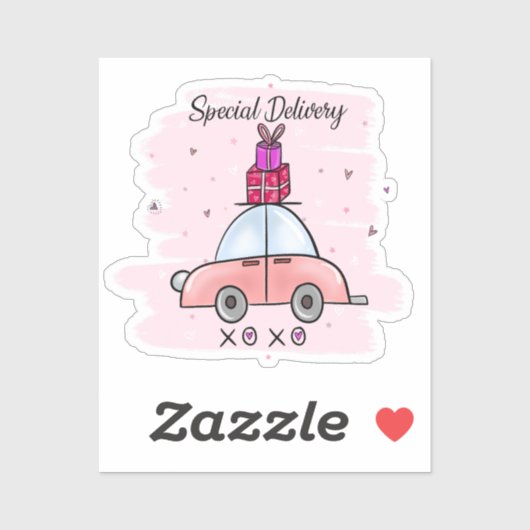 特別なデリバリーバレンタインデー シール (シート)