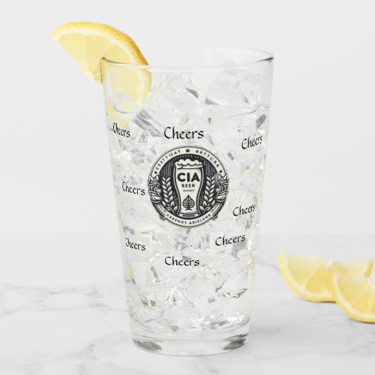 特別なデートとギフトフレンドを持つビアグラス タンブラーグラス (アイス正面)