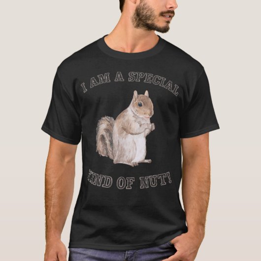 特別なナッツの森の動物面白い Tシャツ (正面)