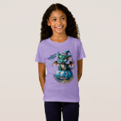 特別なニーズ | ASD | かわいいドラゴン Tシャツ (正面フル)
