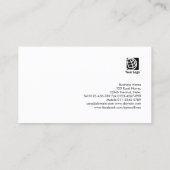 特別なニーズTutor グランジ Monogram BusinessCard 名刺 (裏面)