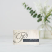 特別なニーズTutor グランジ Monogram BusinessCard 名刺 (スタンド正面)