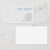 特別なニーズTutor Shadow Monogram BusinessCard 名刺 (正面/裏面)