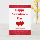特別なバレンタインデーのカード 名入れ おしゃれ カード (黄色い花)