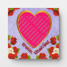 特別なバレンタインハートフレーム追加フォトプラーク フォトプラーク