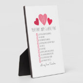 特別なバレンタイン・アニバーサリーの理由　愛してる フォトプラーク (側面)