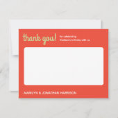 特別なバースデー ストロベリー サプライズ サンキューカード (正面)