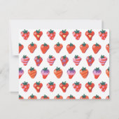 特別なバースデー ストロベリー サプライズ サンキューカード (裏面)