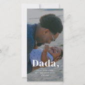 特別なパパ カスタム写真 父の日 シーズンカード (正面)