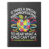特別なパラプロフェッショナルがいるからこそ、 自閉症 ノートブック (正面)