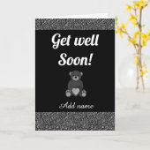 特別なパーソナライズされたGet Well Soonカード カード (黄色い花)