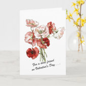 特別なフレンドのパーソナライズハッピーバレンタインデー カード (黄色い花)