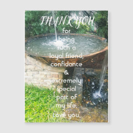 特別なフレンドの磁気グリーティングカードに感謝します