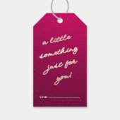 特別なプレゼントにピンクのタグ ギフトタグ (正面)
