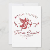 特別なプレゼント:キューピッドバレンタイン妊娠中のママ シーズンカード (正面)