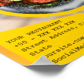 特別なプロモレストラン割引フード ポスター (角)