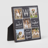 特別なペットの思い出　オリジナル写真コラージュ　ユニークペットメモリアル フォトプラーク (正面)