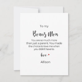 特別なボーナスママのための母の日ギフト シーズンカード