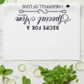 特別なママへの母の日のプレゼントのレシピ キッチンタオル (折り畳み)